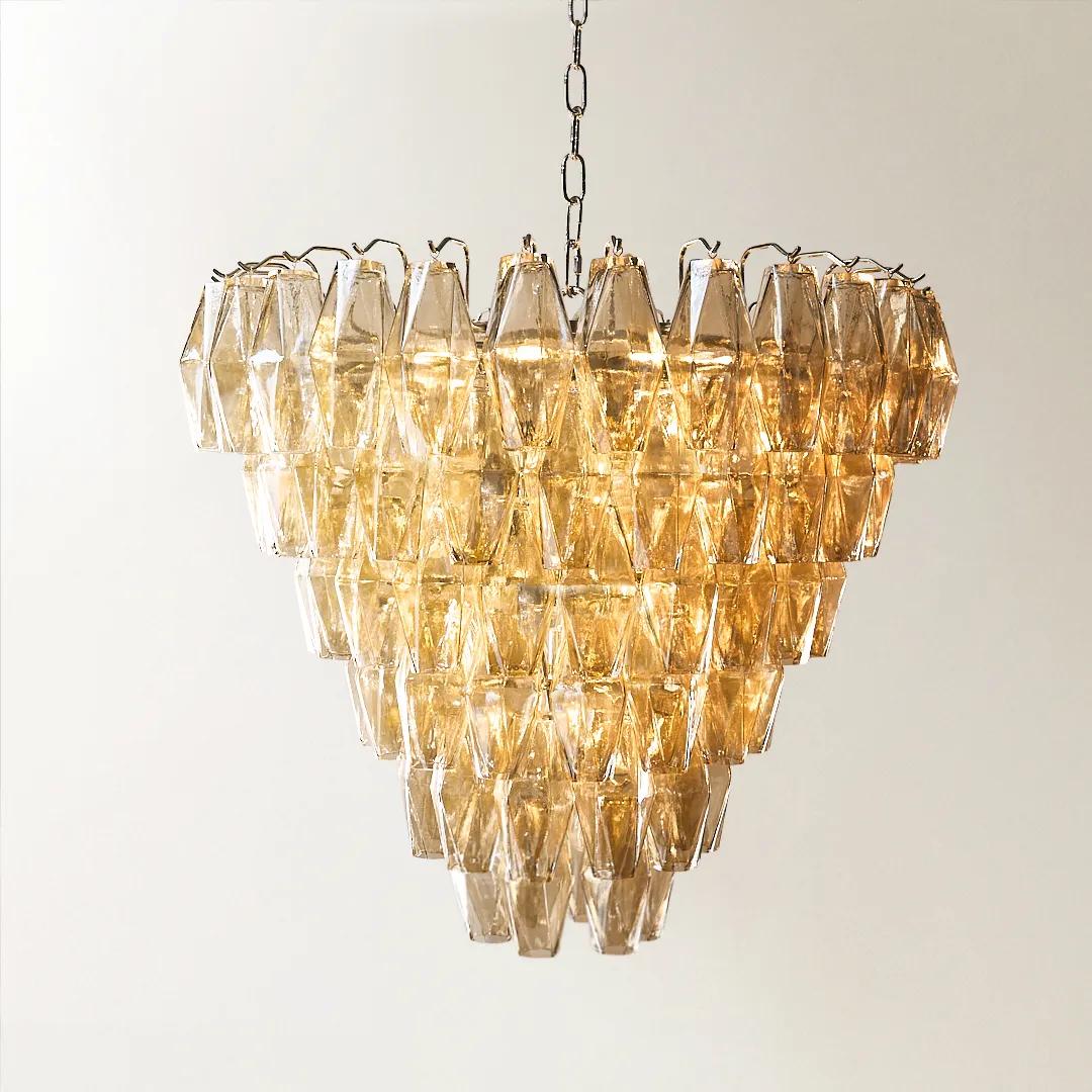 Cosima Glass Chandelier - Champagne