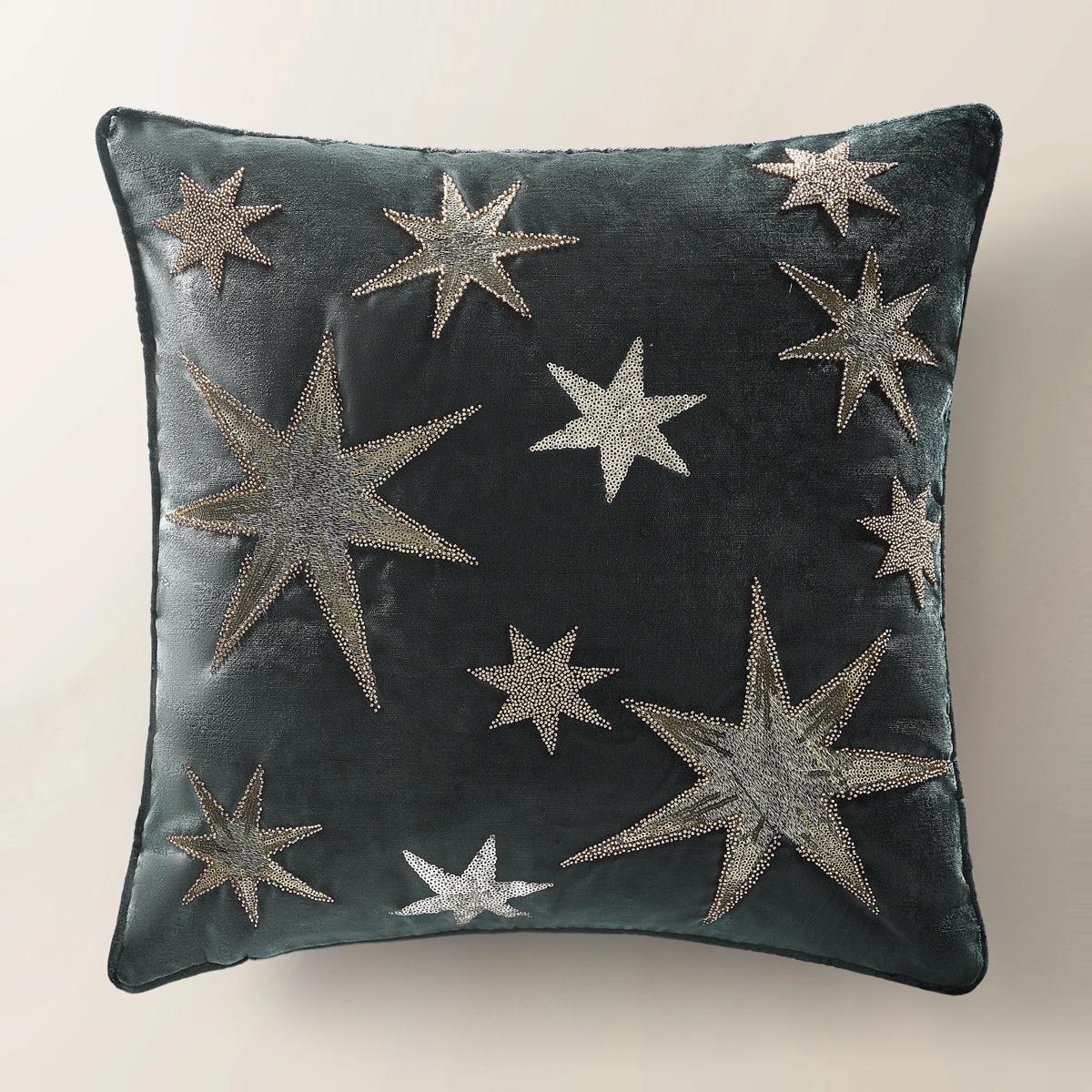Starlit Holiday Pillow 20" - Charocal