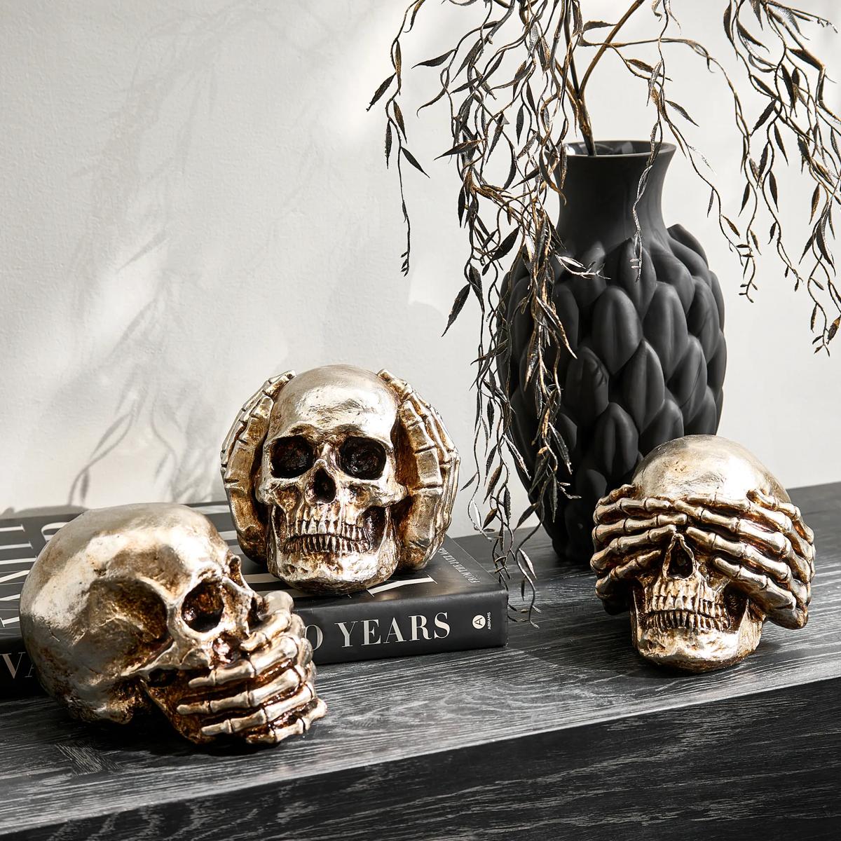 No Evil Skulls 7.25” - Set of 3